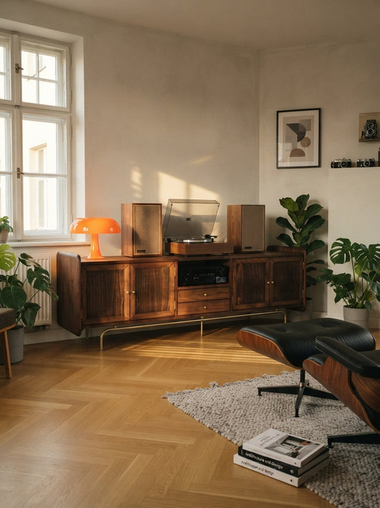 Exclusive Solid Wood Cocoa TV Unit