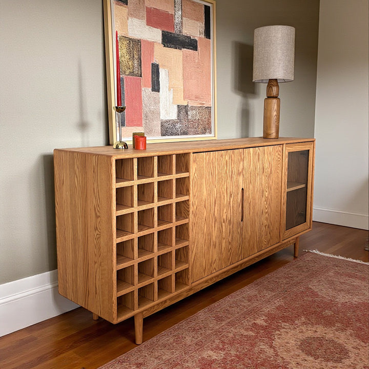 Gündedün Masif Ahşap Bourbon İçki Dolabı