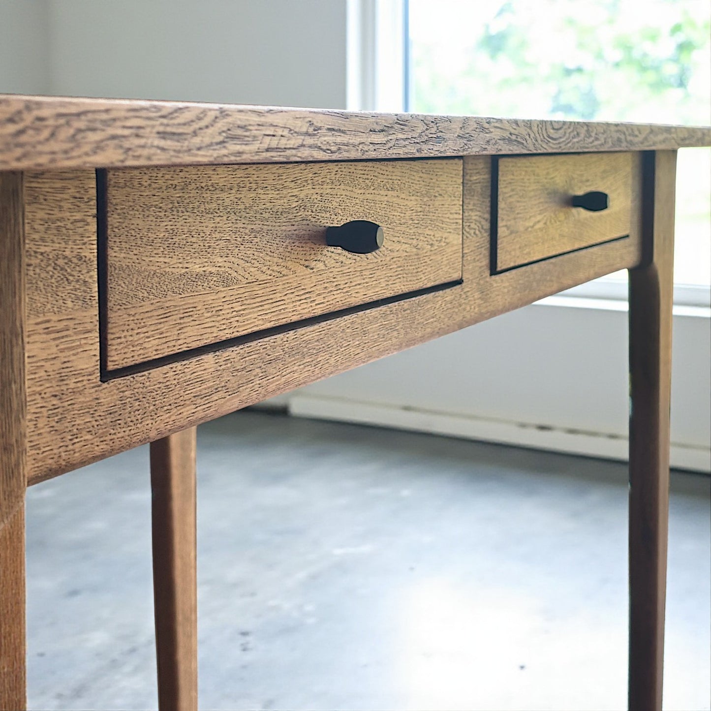 Gülendam V1 Masif Ahşap Castle Brown Çalışma Masası