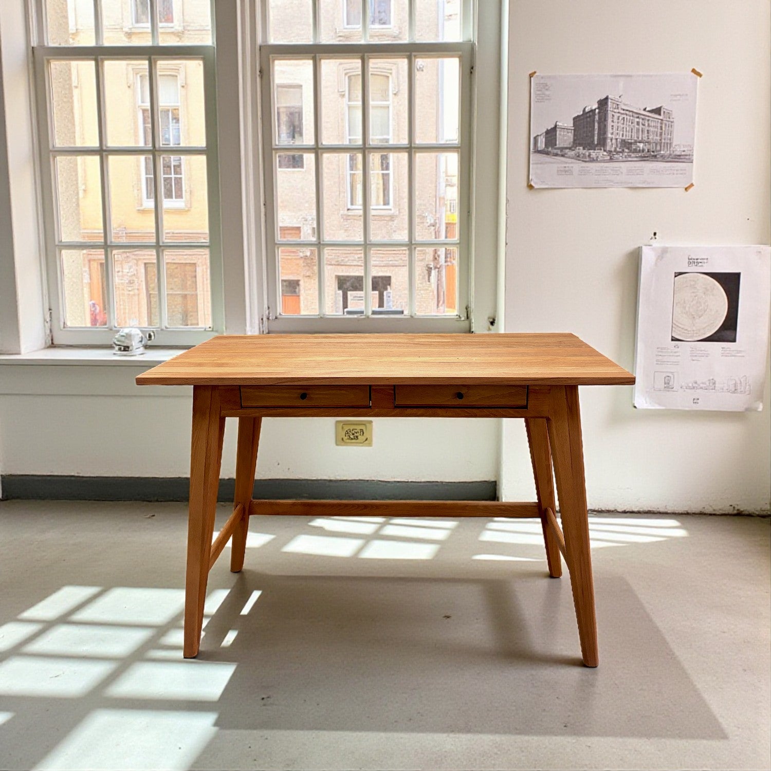 Gülendam V2 Masif Ahşap Bourbon Çalışma Masası