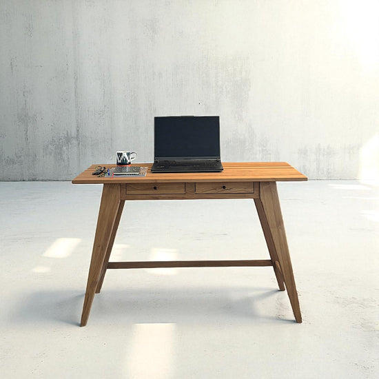 Gülendam V2 Masif Ahşap Kestane Papel Çalışma Masası