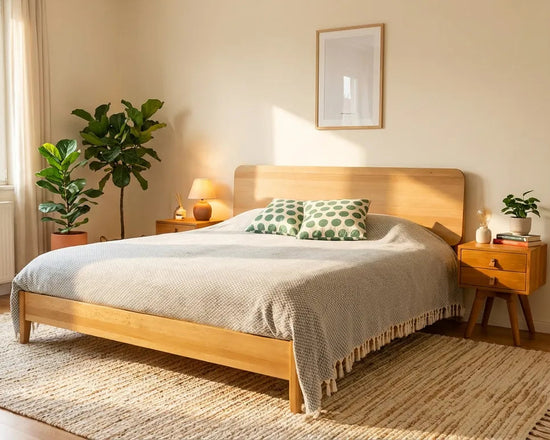 Yekum Solid Wood Bourbon Bed