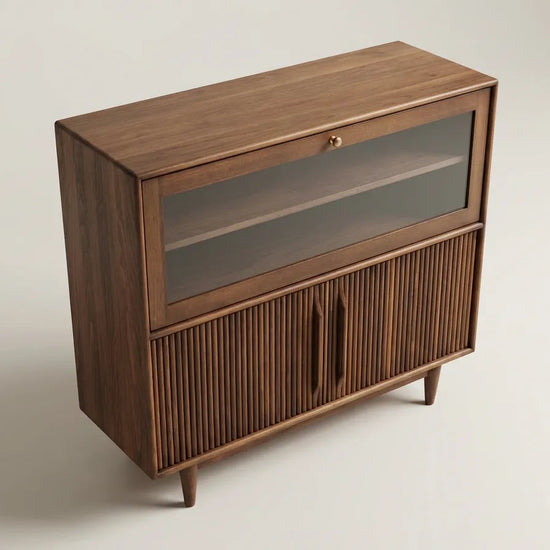 Derun Solid Wood Cocoa Cabinet