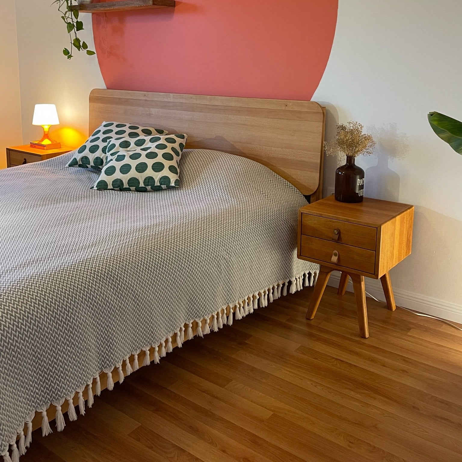 Yeküm Masif Ahşap Bourbon Karyola