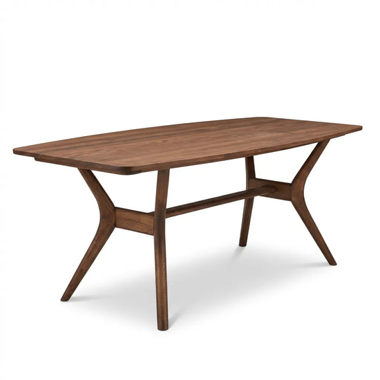 Ark Solid Wood BlueJean Marble Bourbon Dining Table