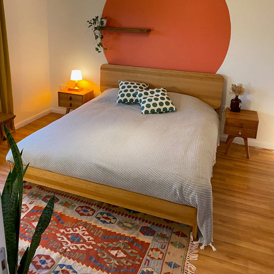 Yeküm Masif Ahşap Bourbon Karyola