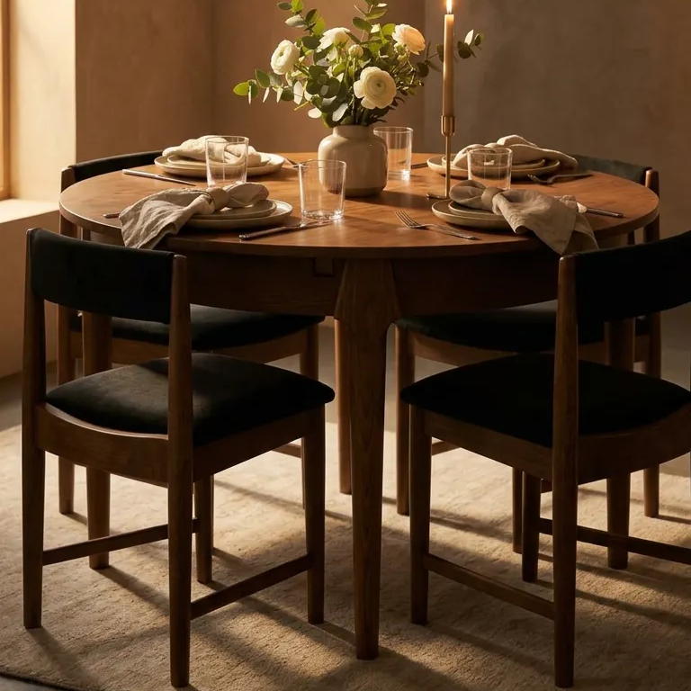 Midra Solid Wood Arabica Dining Table