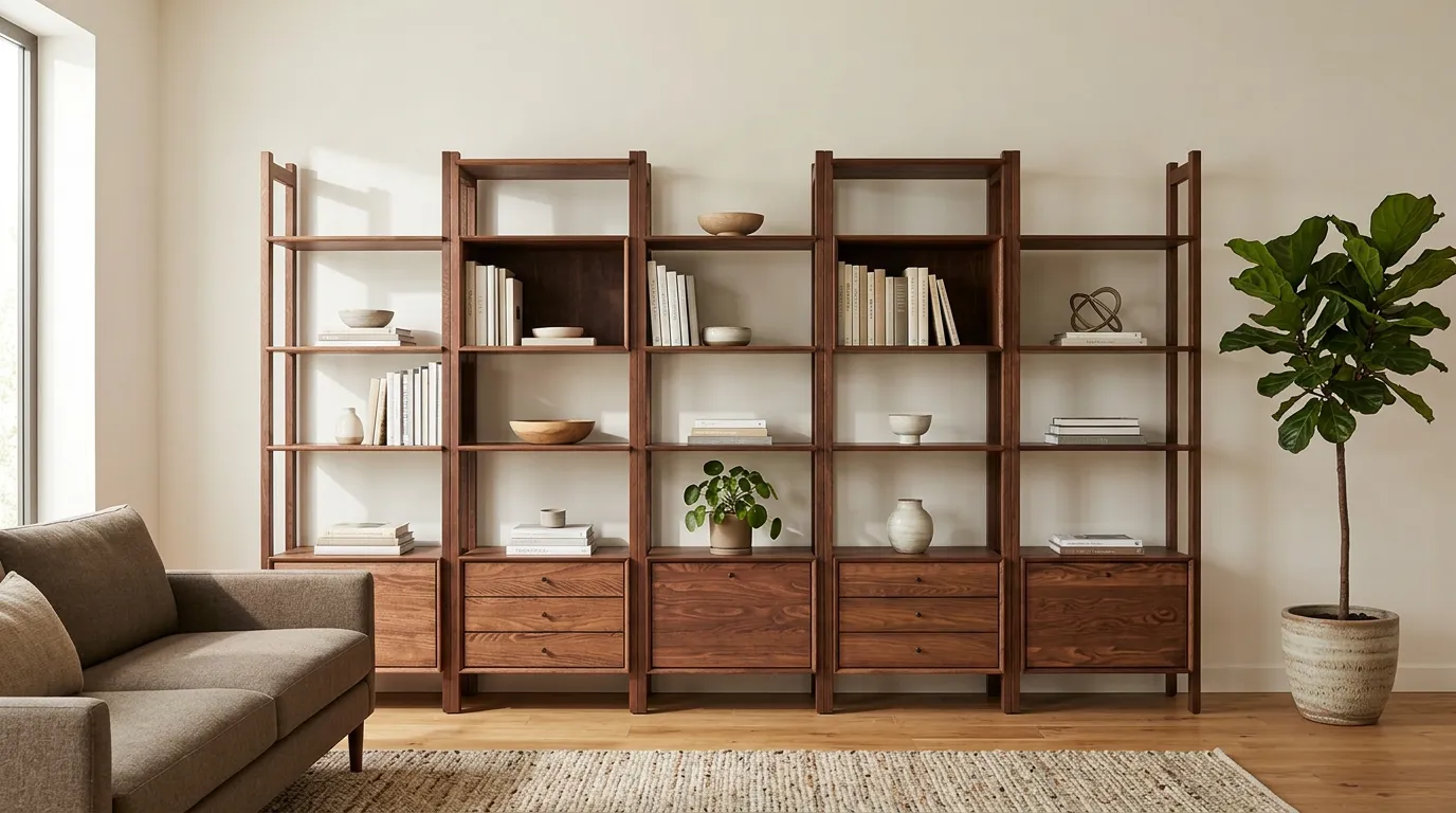 Zarife Solid Wood Arabica Bookcase