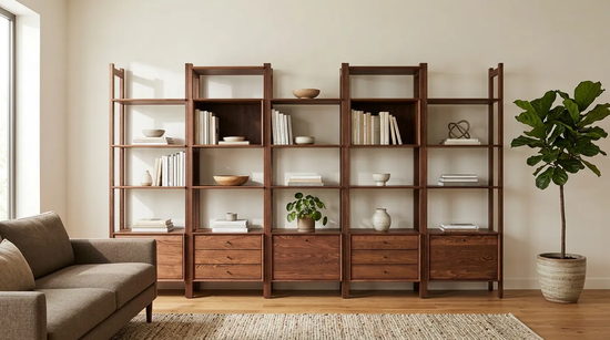 Zarife Solid Wood Arabica Bookcase