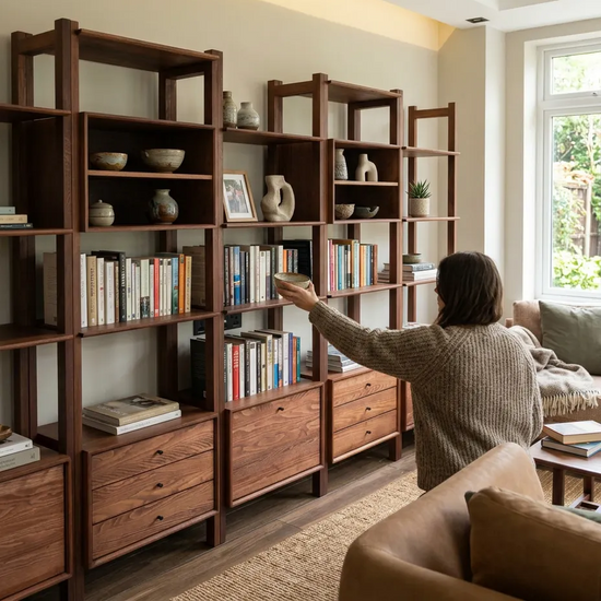 Zarife Solid Wood Arabica Bookcase