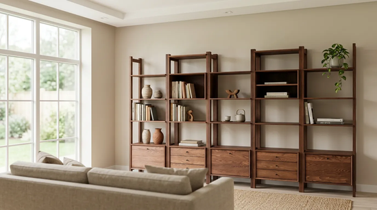 Zarife Solid Wood Arabica Bookcase