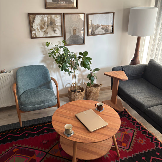 Palas Masif Ahşap Berjer