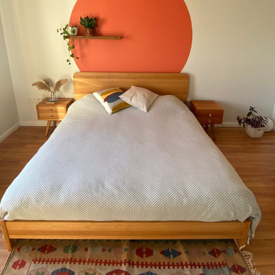 Yeküm Masif Ahşap Bourbon Karyola