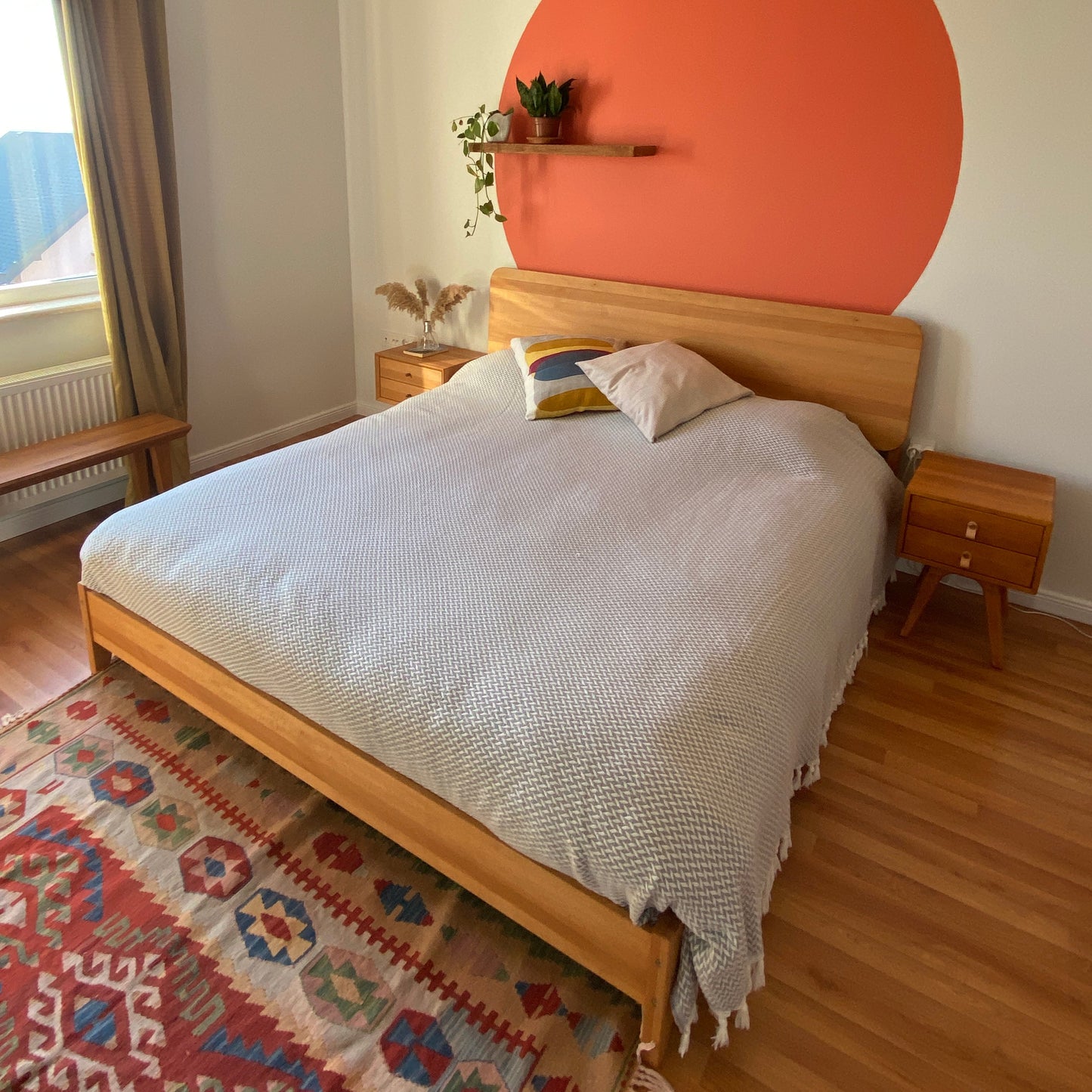 Yeküm Masif Ahşap Bourbon Karyola