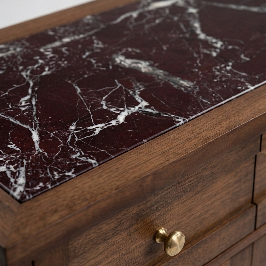 Armoni Solid Wood Cocoa Console