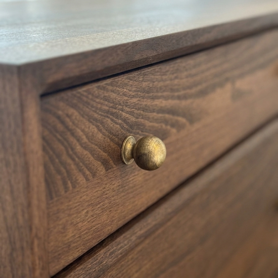 Gündedün Solid Wood K. Walnut Chest of Drawers