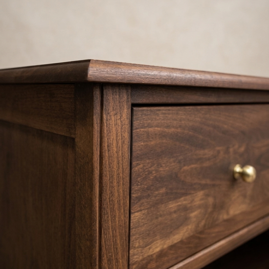 Gündedün Solid Wood K. Walnut Chest of Drawers
