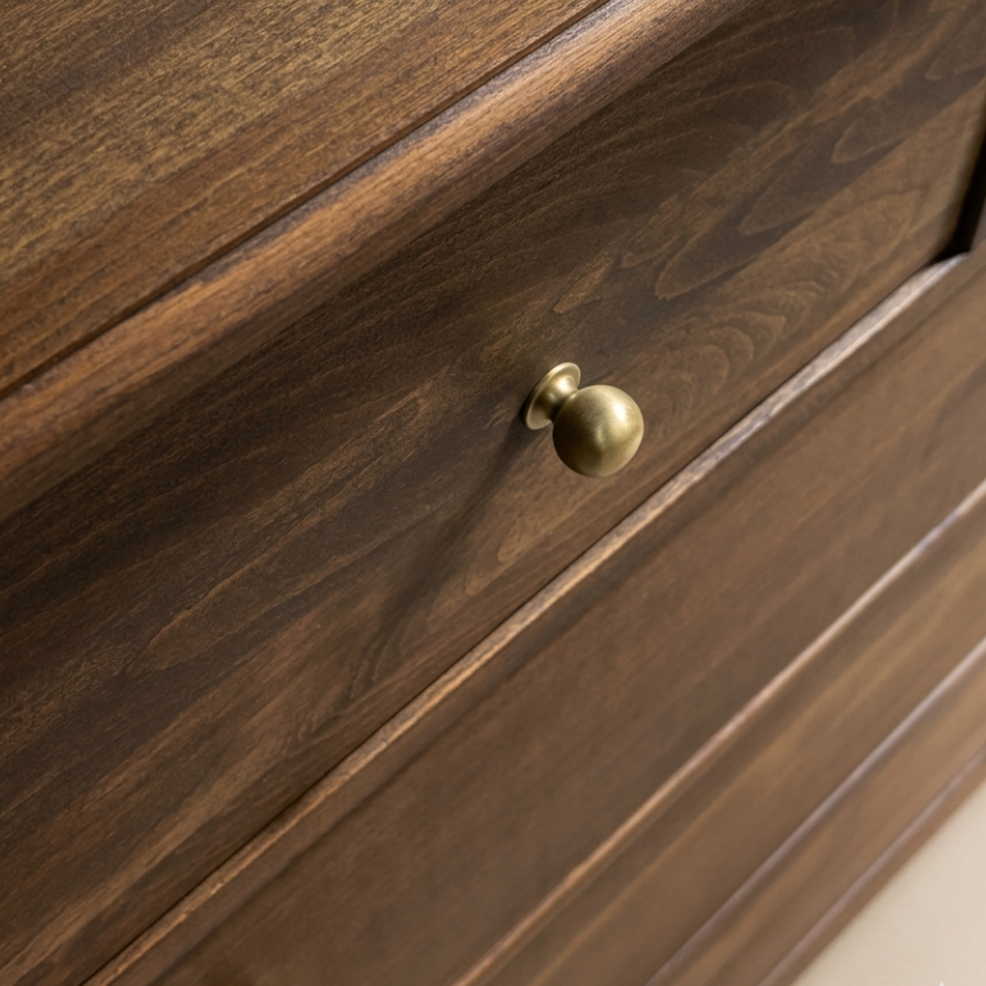 Gündedün Solid Wood K. Walnut Chest of Drawers