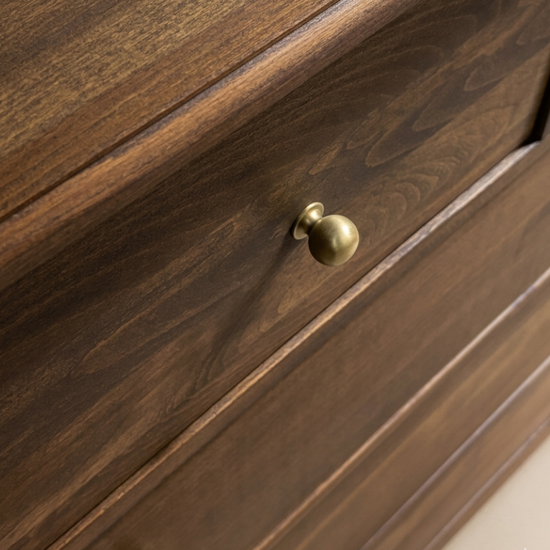 Gündedün Solid Wood K. Walnut Chest of Drawers