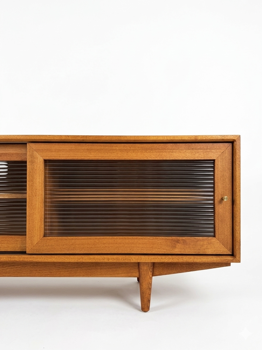 Muaşaka Solid Wood Cinnamon Brown TV Unit