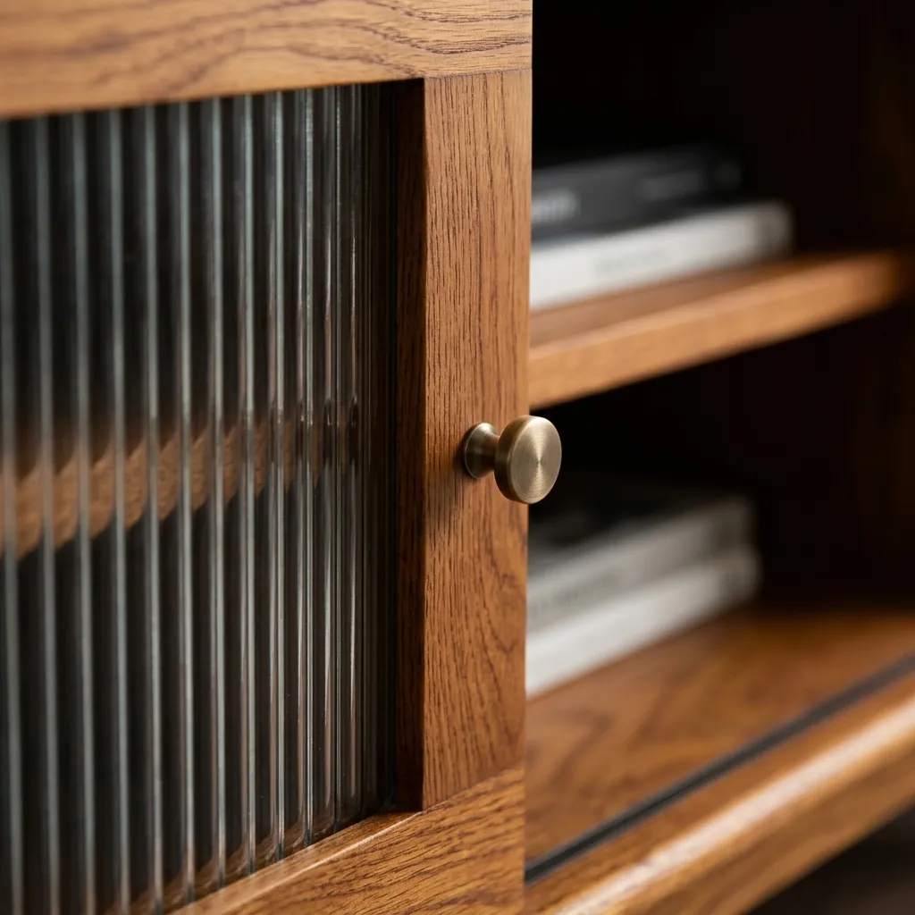Tezahür Solid Wood Cinnamon Brown TV Unit