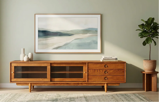 Tezahür Solid Wood Cinnamon Brown TV Unit