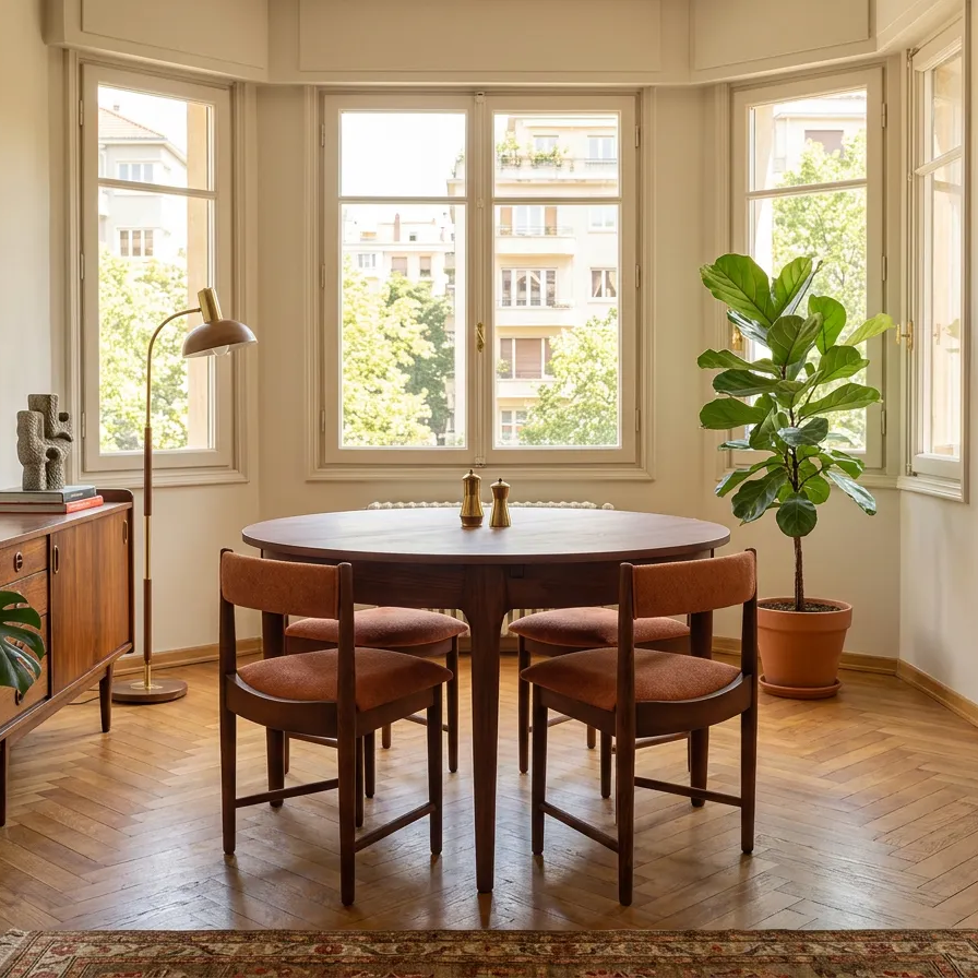 Midra Solid Wood Arabica Dining Table