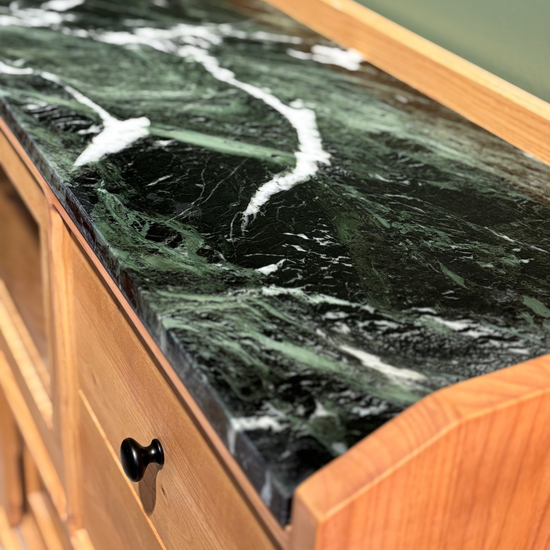 Gayfa Masif Ahşap Bourbon Kahve Dolabı