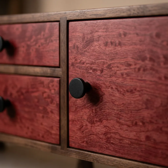 Mazhar V2 Solid Wood Cocoa TV Unit
