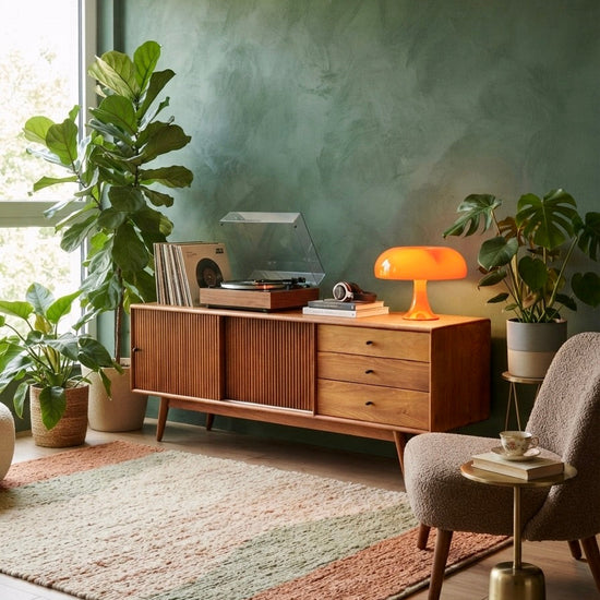 Mazhar V1 Solid Wood Cinnamon Brown TV Unit