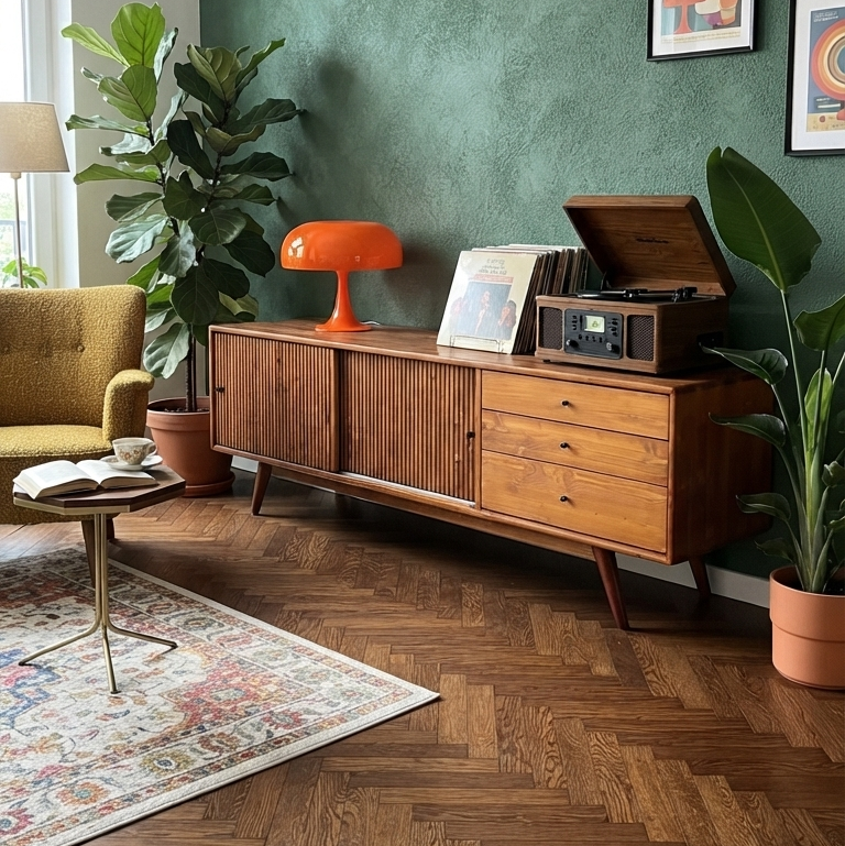 Mazhar V1 Solid Wood Teak TV Unit