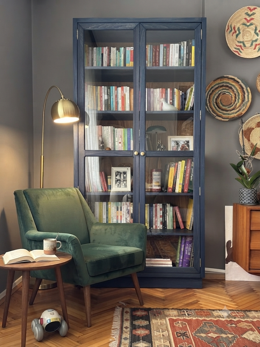 Zarife Solid Wood Arabica Bookcase