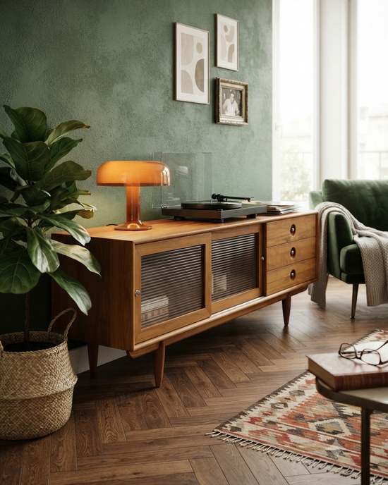 Tezahür Solid Wood Cinnamon Brown TV Unit