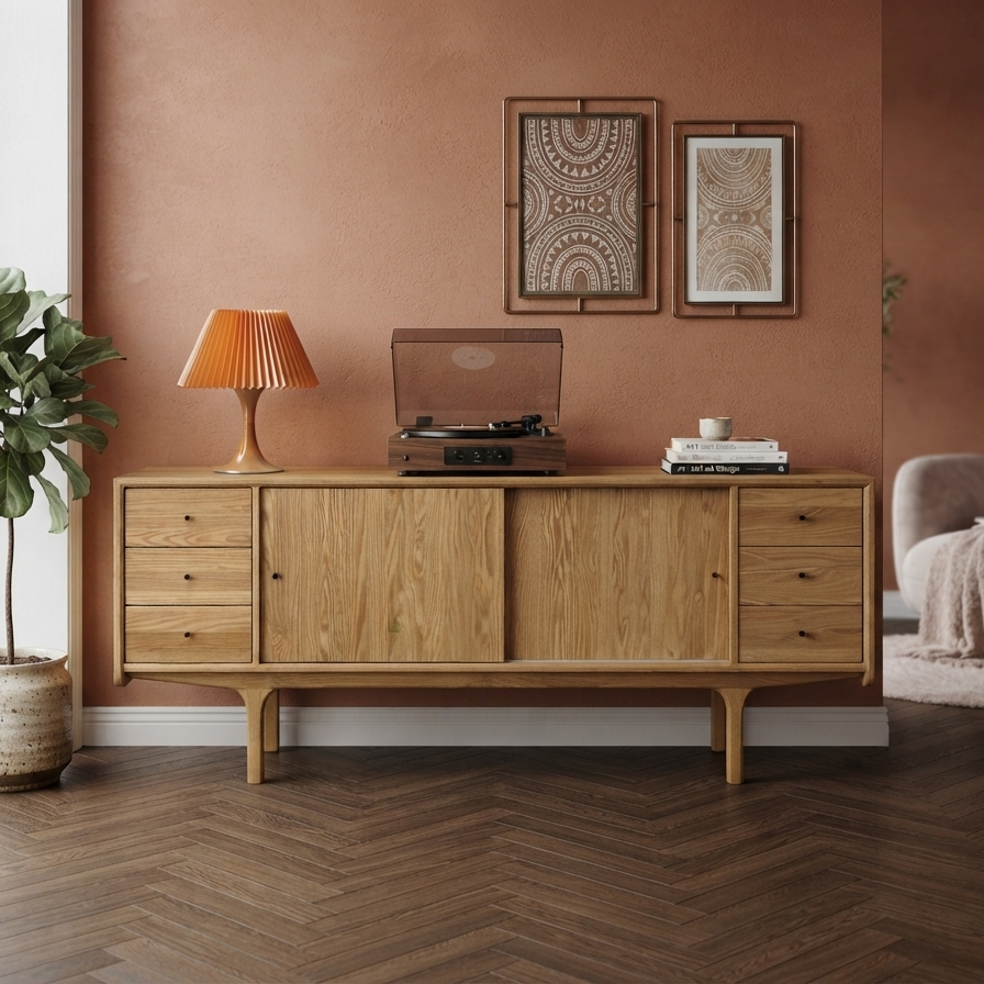 Mazi V1 Solid Wood Pure Console