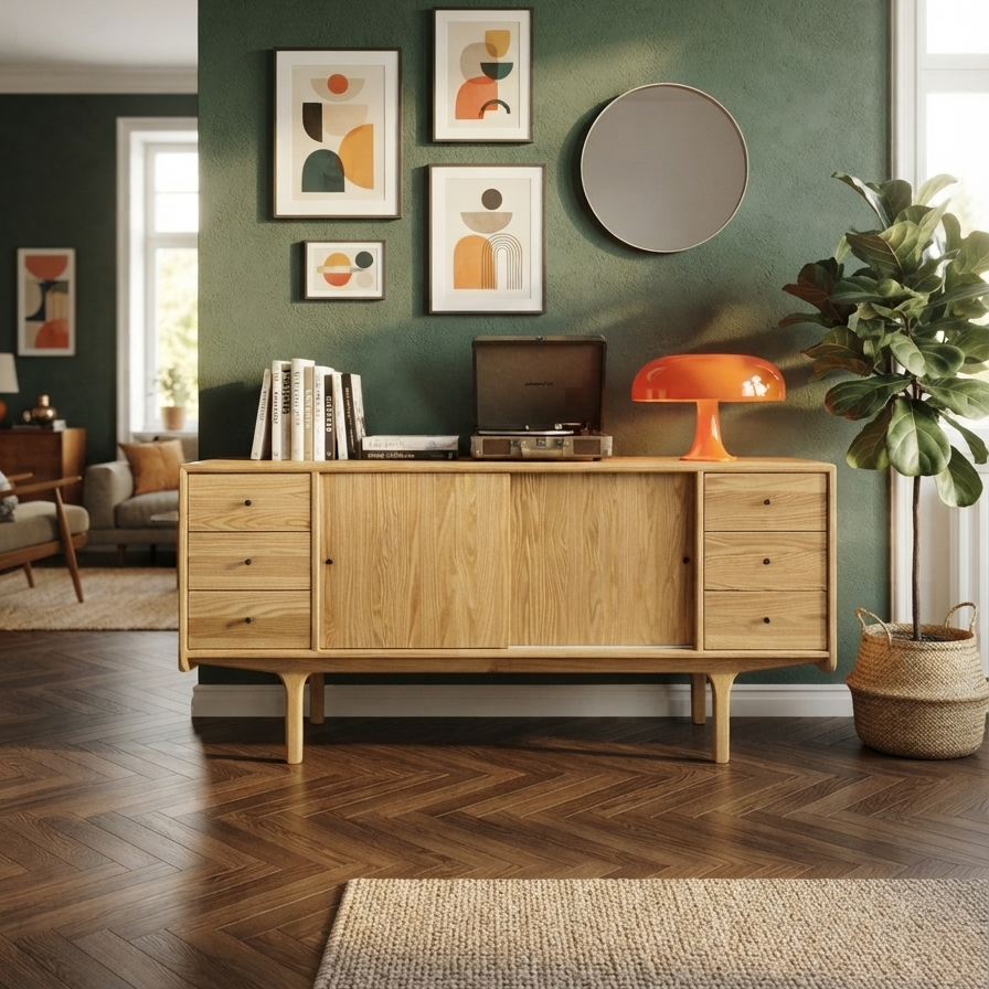 Mazi V1 Solid Wood Pure Console