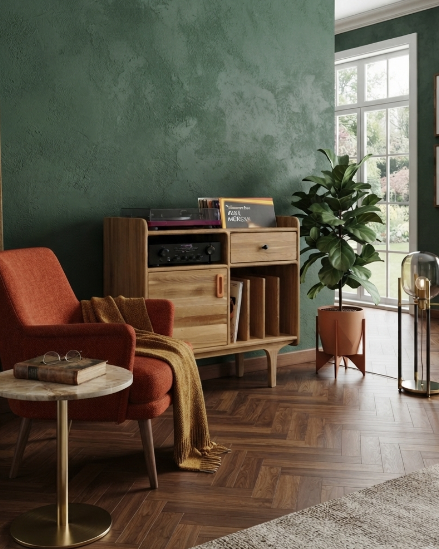 Mazi Solid Wood Pure Record Cabinet