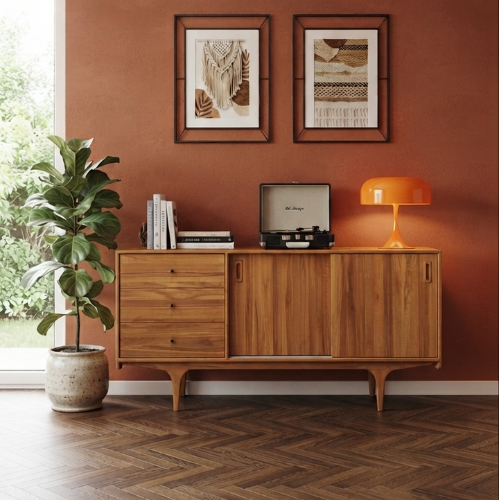 Mazi V1 Solid Wood Bourbon Console