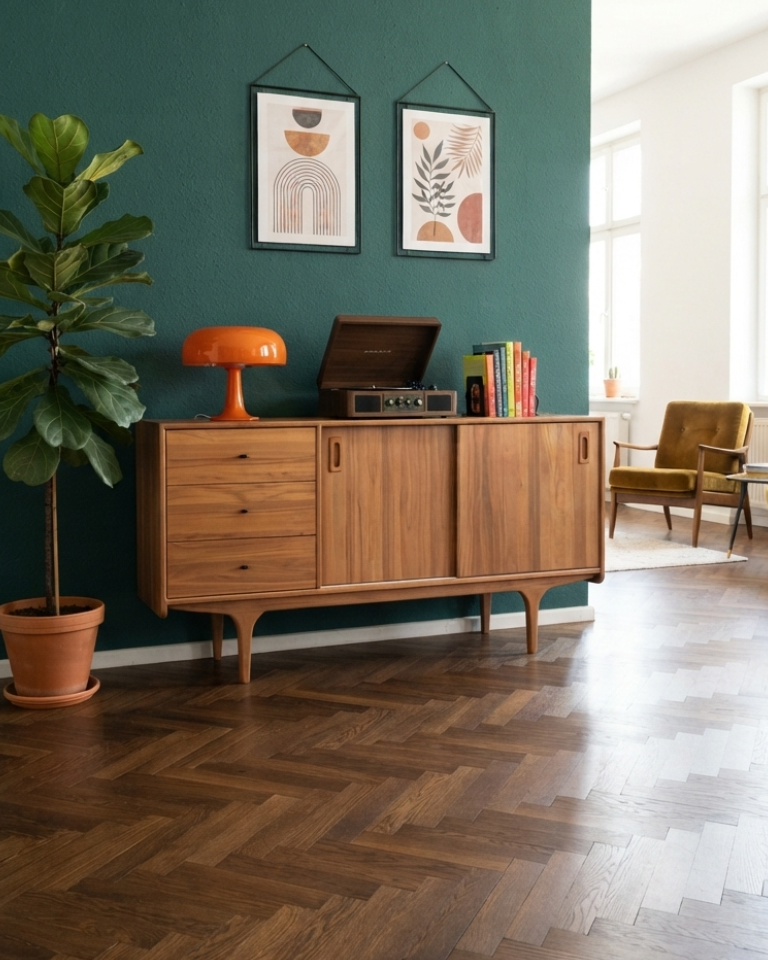 Mazi V1 Solid Wood Bourbon Console