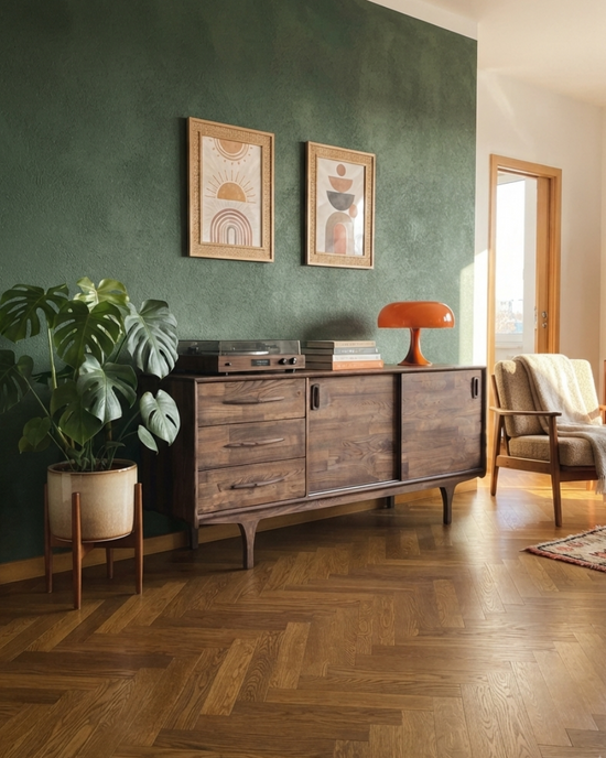 Mazi V1 Solid Wood Chocolate Console