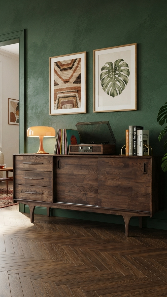 Mazi V1 Solid Wood Chocolate Console