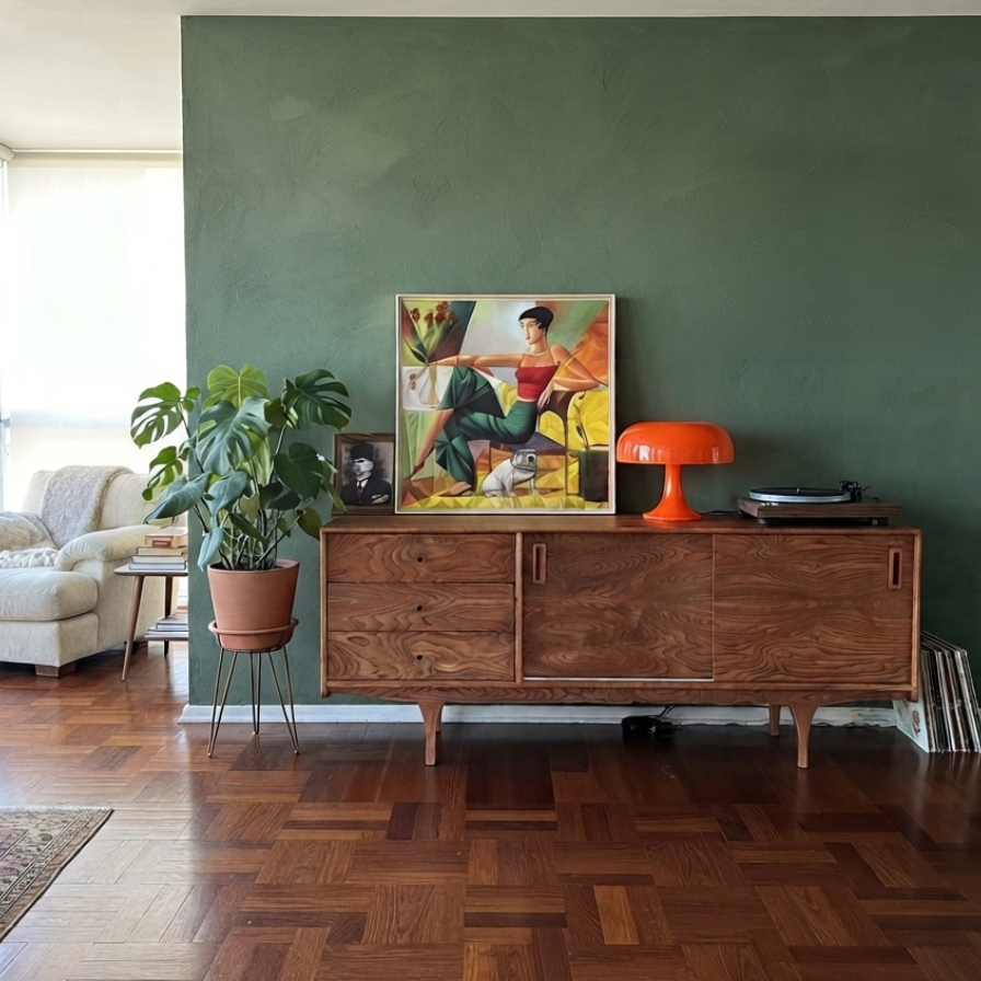 Mazi V1 Solid Wood Ice Brown Console