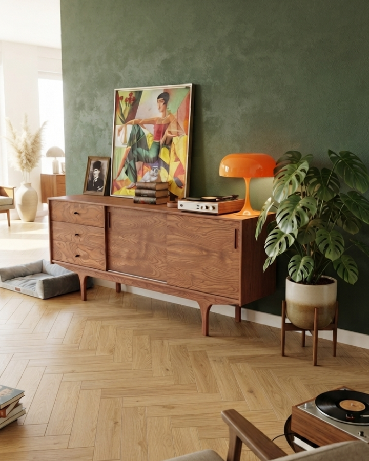 Mazi V1 Solid Wood Ice Brown Console