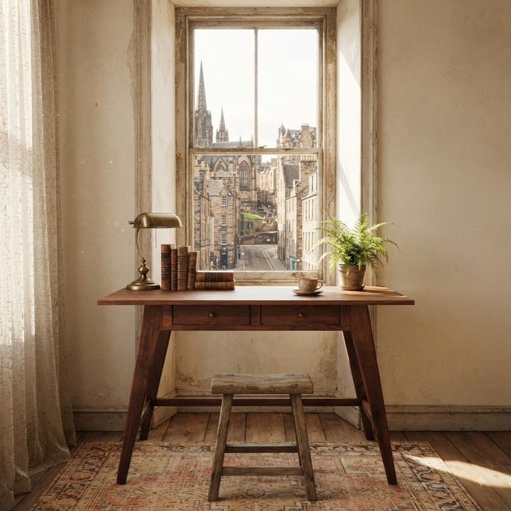 Gülendam V2 Solid Wood Arabica Study Desk