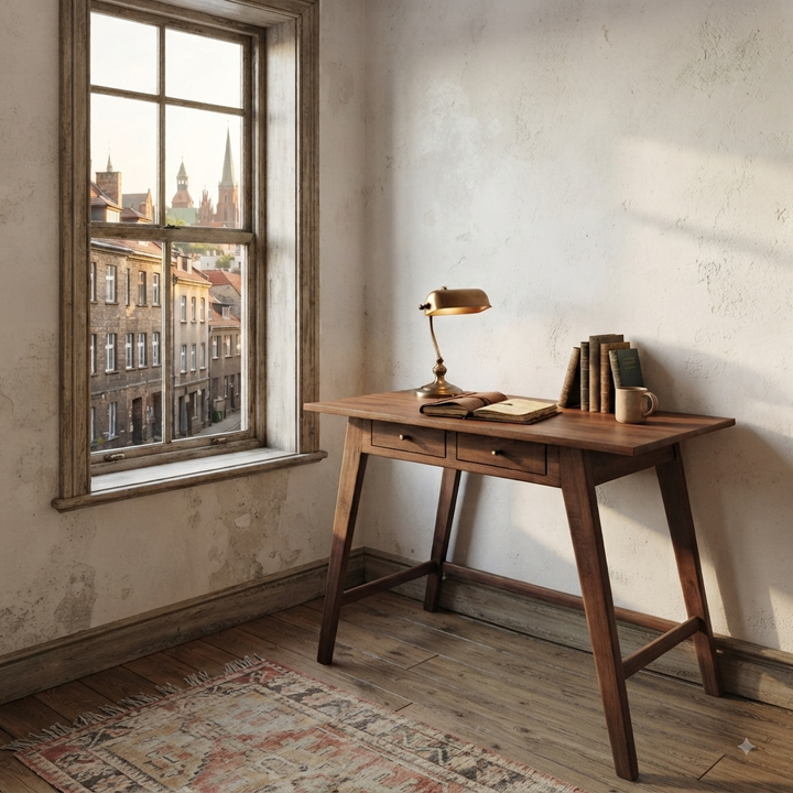 Gülendam V2 Solid Wood Arabica Study Desk