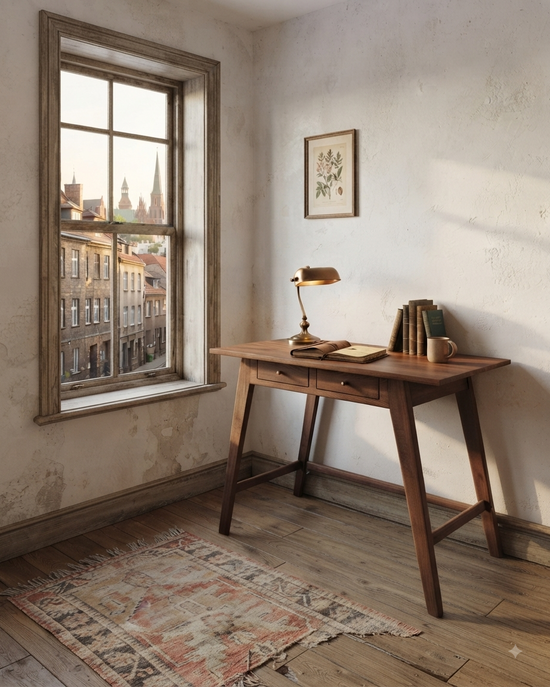 Gülendam V2 Solid Wood Arabica Study Desk