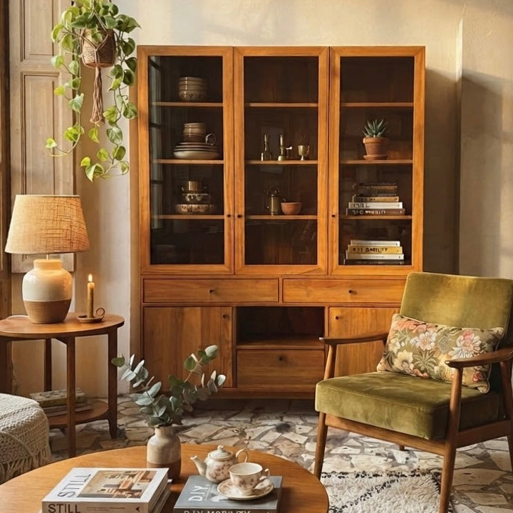 Ferahfeza Solid Wood Cinnamon Brown Buffet
