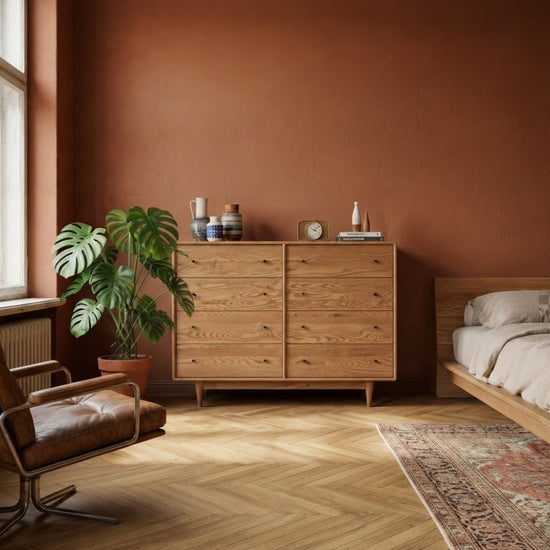 Gündedün Solid Wood Bourbon Chest of Drawers