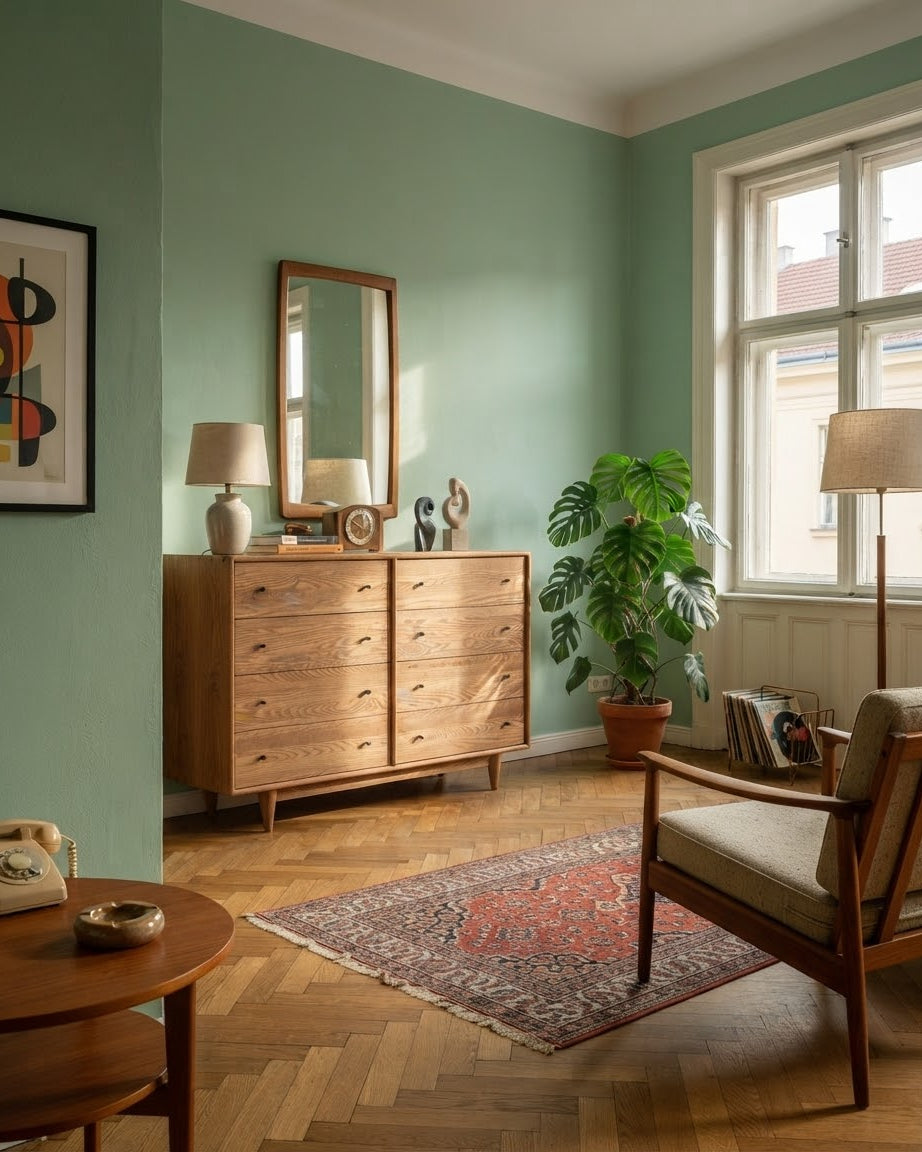 Gündedün Solid Wood Bourbon Chest of Drawers