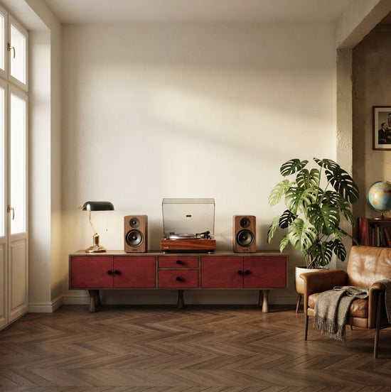 Mazhar V2 Solid Wood Cocoa TV Unit