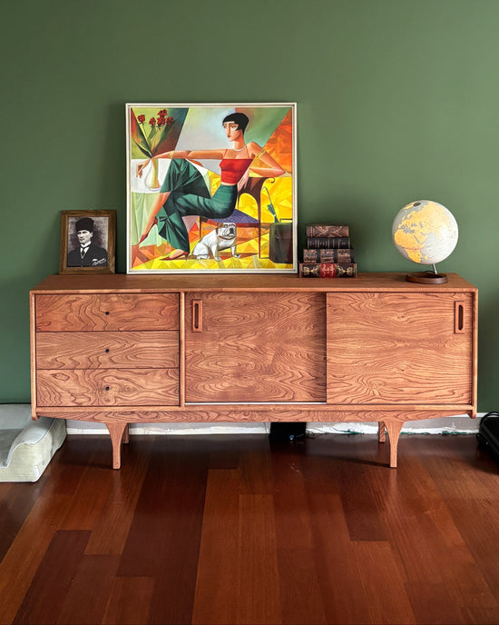 Mazi V1 Solid Wood Ice Brown Console